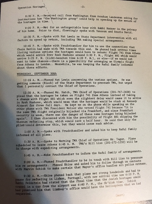 moshe sherrer works to free twa hostages